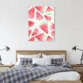 Wassermelonen-Schnittmuster Leinwanddruck (Insitu (Schlafzimmer))
