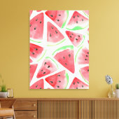 Wassermelonen-Schnittmuster Leinwanddruck (Insitu (Wohnzimmer))