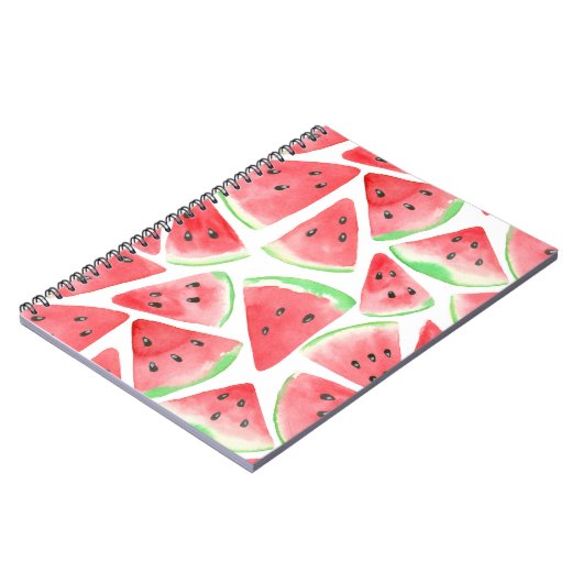 Wassermelonen-Schnittmuster Notizblock (Linke Seite)