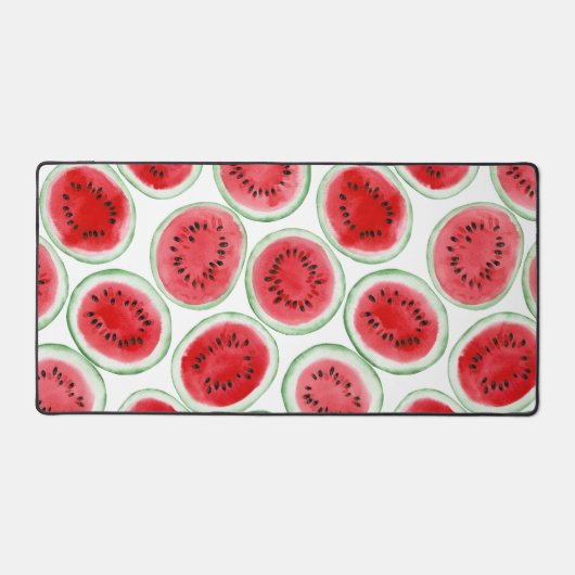 Wassermelonen-Schnittmuster Schreibtischunterlage (Vorderseite)
