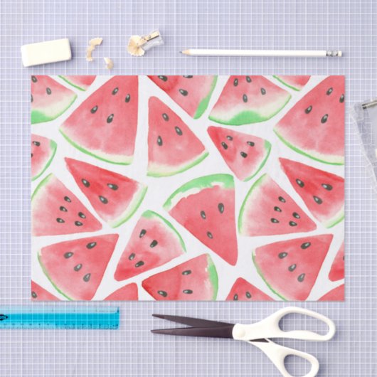 Wassermelonen-Schnittmuster Seidenpapier (Handwerk)