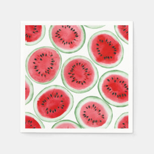 Wassermelonen-Schnittmuster Serviette