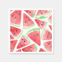 Wassermelonen-Schnittmuster Serviette