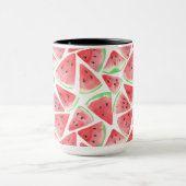 Wassermelonen-Schnittmuster Tasse (Zentrum)