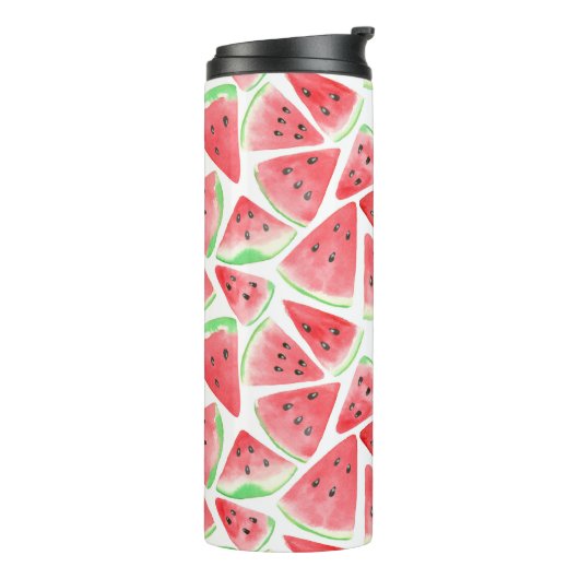 Wassermelonen-Schnittmuster Thermosbecher (Nach links gedreht)