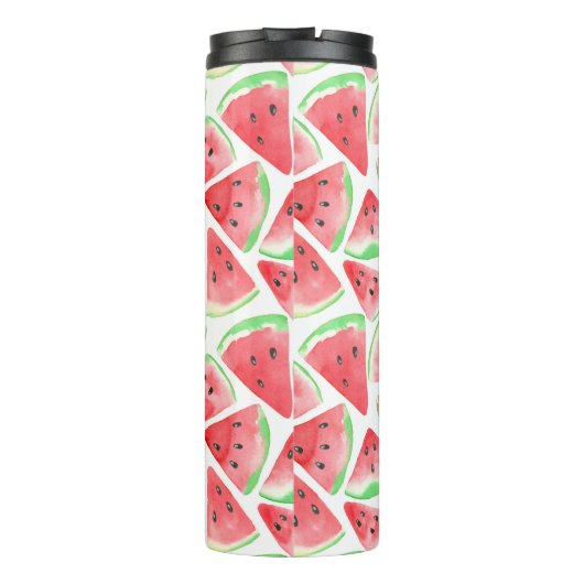 Wassermelonen-Schnittmuster Thermosbecher (Rückseite)