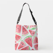 Wassermelonen-Schnittmuster Tragetaschen Mit Langen Trägern (Rückseite)
