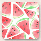 Wassermelonen-Schnittmuster Untersetzer (Vorderseite)