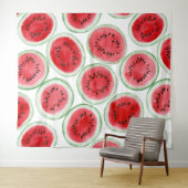 Wassermelonen-Schnittmuster Wandteppich (Beispiel (Horizontal))