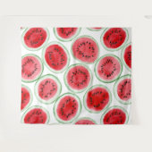 Wassermelonen-Schnittmuster Wandteppich (Vorderseite (Horizontal))