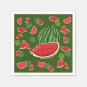 Wassermelonen Serviette (Vorderseite)