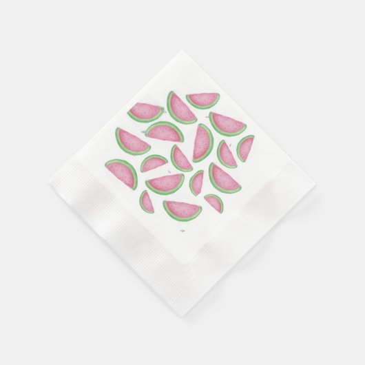 Wassermelonen Serviette (Ecke)