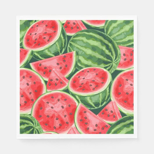 Wassermelonen Serviette (Vorderseite)