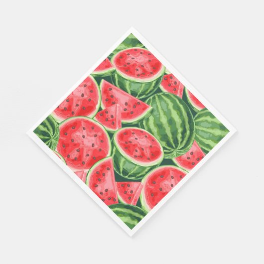 Wassermelonen Serviette (Ecke)