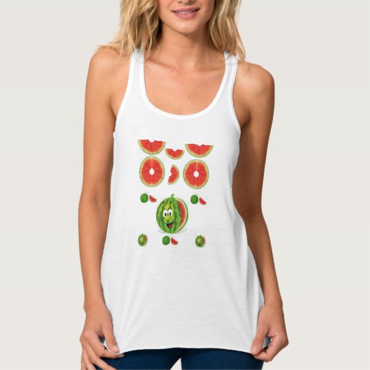 Wassermelonen-Shirt Tank Top (Vorderseite)
