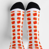 Wassermelonen-Slice-Muster – Nahtloses Sommerfruch Socken (Oben)