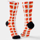 Wassermelonen-Slice-Muster – Nahtloses Sommerfruch Socken (Gewinkelt)