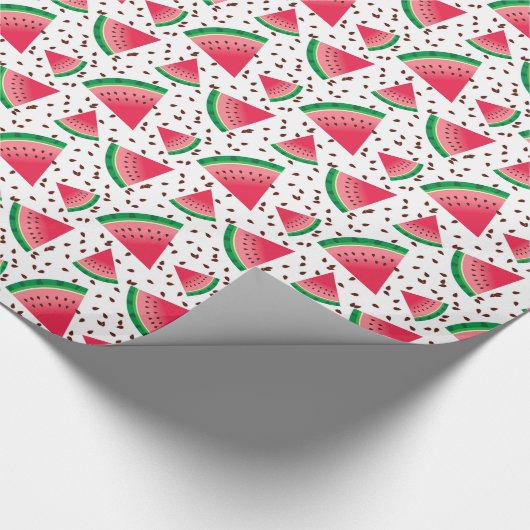 Wassermelonen Slices Seeds Cooles Fruchtmuster Geschenkpapier (Ecke)