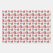 Wassermelonen Slices Seeds Cooles Fruchtmuster Geschenkpapier Set (Vorderseite 3)