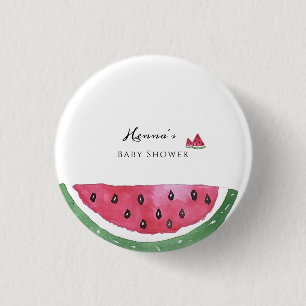 Wassermelonen-Sommer-Baby-Party Button