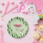 Wassermelonen-Sommer-Baby-Party  Pappteller (Party)