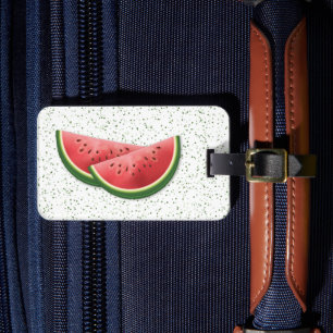 Wassermelonen-Sommerfruchtscheiben mit individuell Gepäckanhänger