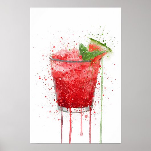 Wassermelonen-Sorbet Poster (Vorne)
