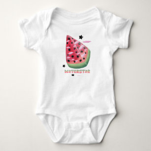 Wassermelonen-Stern Baby Strampler
