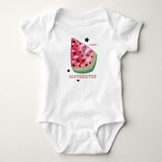 Wassermelonen-Stern Baby Strampler (Vorderseite)