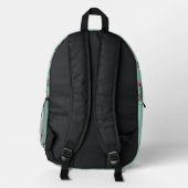Wassermelonen-Stern-Planet Bedruckter Rucksack (Rückseite)