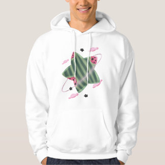 Wassermelonen-Stern-Planet Hoodie