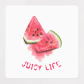 Wassermelonen-Sticker - Benutzerdefinierter Text Etiketten (Design 1)