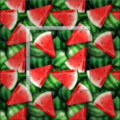 Wassermelonen Stoff (Kachel)