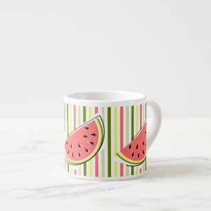 Wassermelonen-Streifen dünn Espressotasse