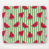 Wassermelonen-Streifen-Nahtloses Muster Mousepad (Vorne)