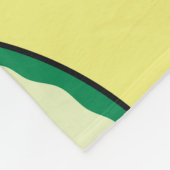 Wassermelonen-Stücke: Gelbes Sommermuster Fleecedecke (Ecke)