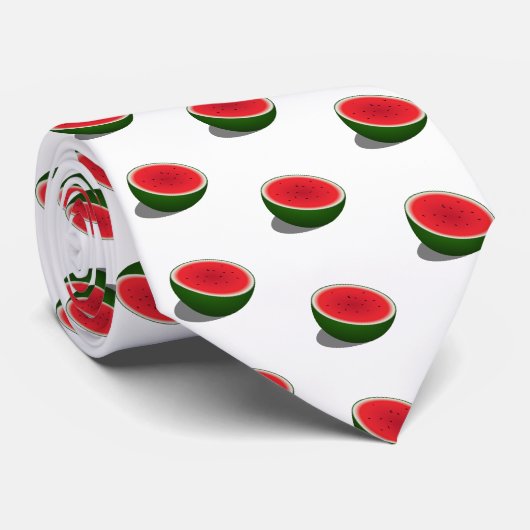 Wassermelonen-Tag Krawatte (Gerollt)