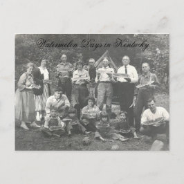 Wassermelonen-Tage in Kentucky Postkarte