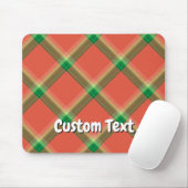 Wassermelonen-Tartan-Mauspad Mousepad (Mit Mouse)