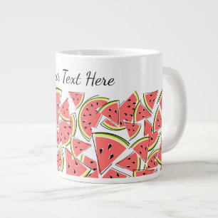 Wassermelonen Text Jumbo-Tasse