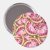 Wassermelonen-Überraschungsmagnet Magnet (Vorderseite/Rückseite)