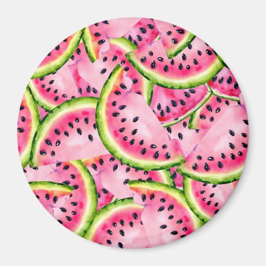 Wassermelonen-Überraschungsmagnet Magnet (Vorne)