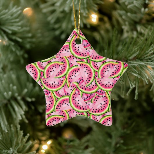 Wassermelonen-Überraschungsornament Keramik Ornament (Baum)