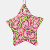 Wassermelonen-Überraschungsornament Keramik Ornament (Links)