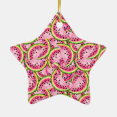 Wassermelonen-Überraschungsornament Keramik Ornament (Hinten)