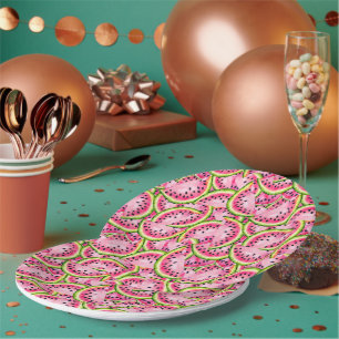 Wassermelonen-Überraschungspapierplatten Pappteller