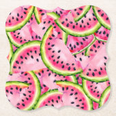 Wassermelonen-Überraschungsuntersetzer Untersetzer (Vorderseite)
