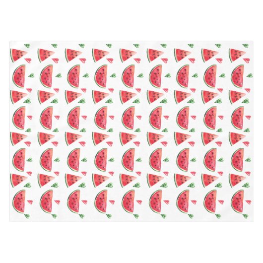 Wassermelonen und Herz Tischdecke (Vorderseite (Horizontal))