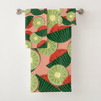 Wassermelonen und Kiwis