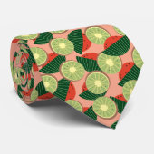 Wassermelonen und Kiwis Krawatte (Gerollt)